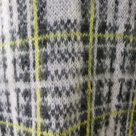 NWT Nine West plaid Boxy soft knit sweater plaid pattern - Picture 6 of 7